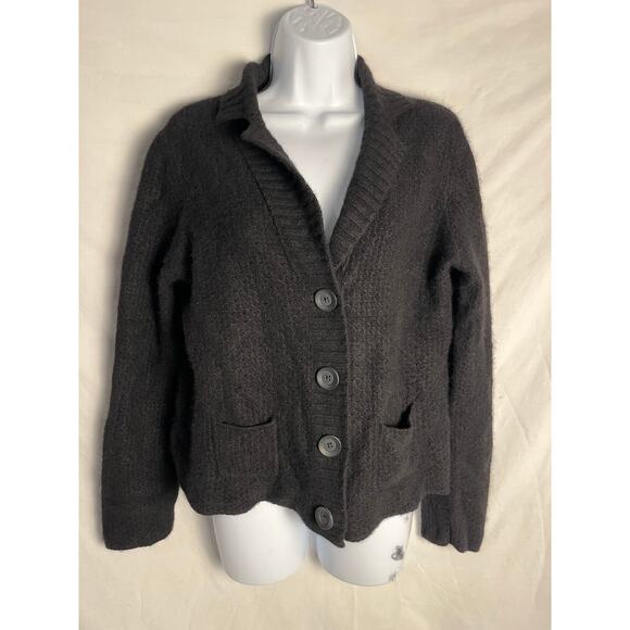 Lord & Taylor Sweaters - Lord & Taylor 100% Two-Ply Cashmere Cardigan Sweater Black XL Soft